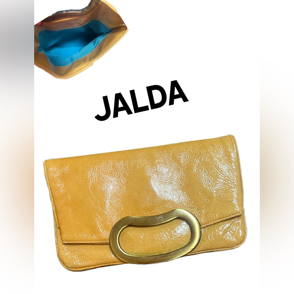 Jalda Mustard Yellow Clutch Bag